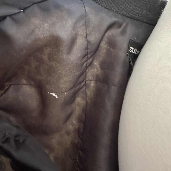 Silk Club Leopard Jacket Size Large 100% Silk Washable Fully Lined - Picture 8 of 9